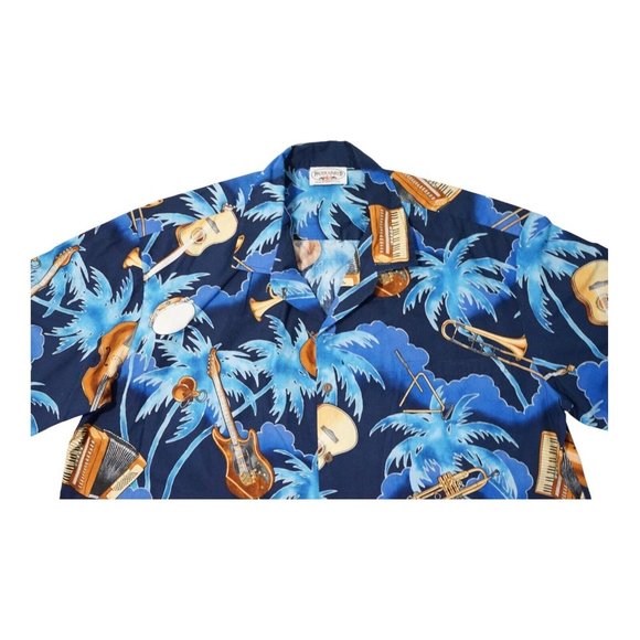 Vintage Pacific Legend Apparel Hawaiian Men Shirt 3XL Button Up Music Band - Picture 3 of 4